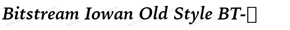 Bitstream Iowan Old Style BT字体转换